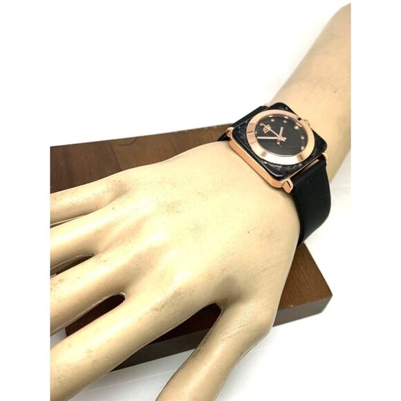 Skechers Women\'s Watch SR6207W Quartz Rose Gold Black Rubber Band 32mm main image 5